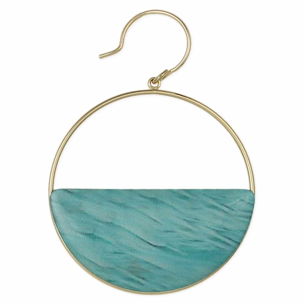 Image of Ocean Vibes Round Gold Earrings