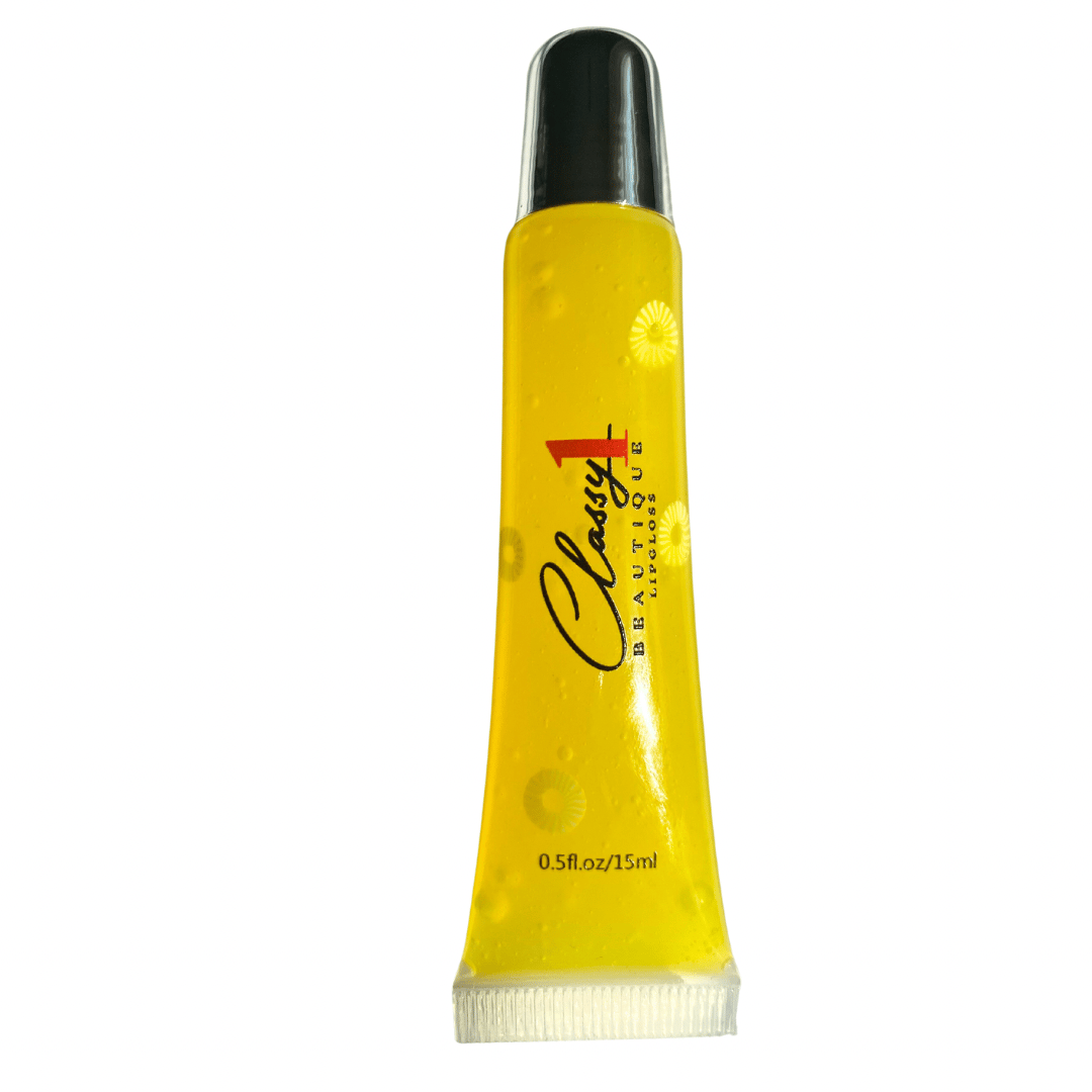 Juicy Pineapple scented Lipgloss in shade clear yellow