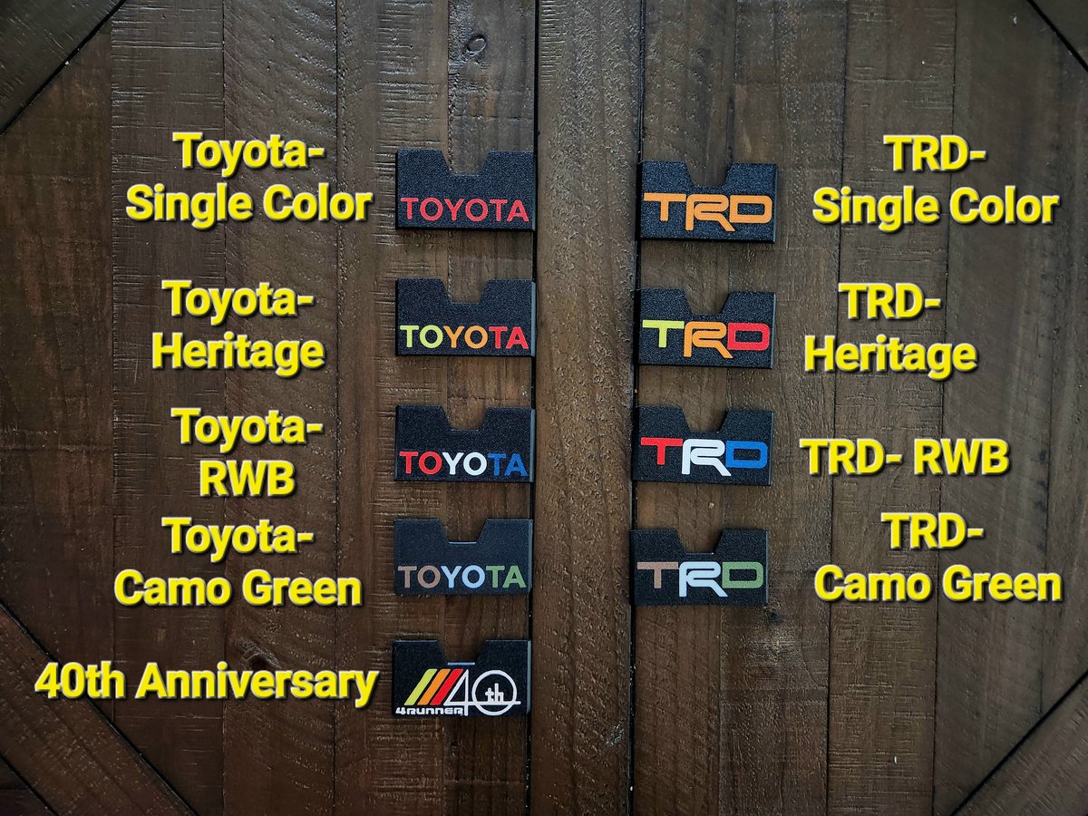 Image of Upper Faceplates- No Drawer Included (Toyota 5th Gen 4Runner 2014+)