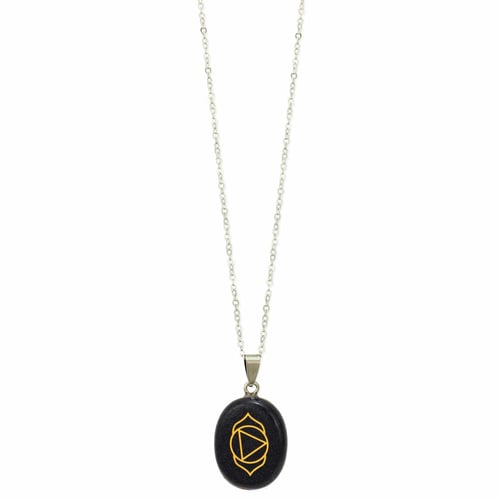 Image of Eye Chakra Symbol Goldstone Necklace