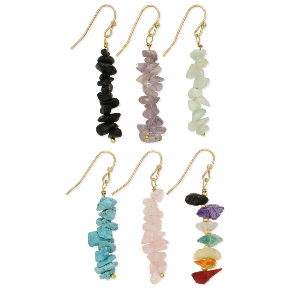 Movements Boutique — Bottled Treasures Stone Chip Earrings