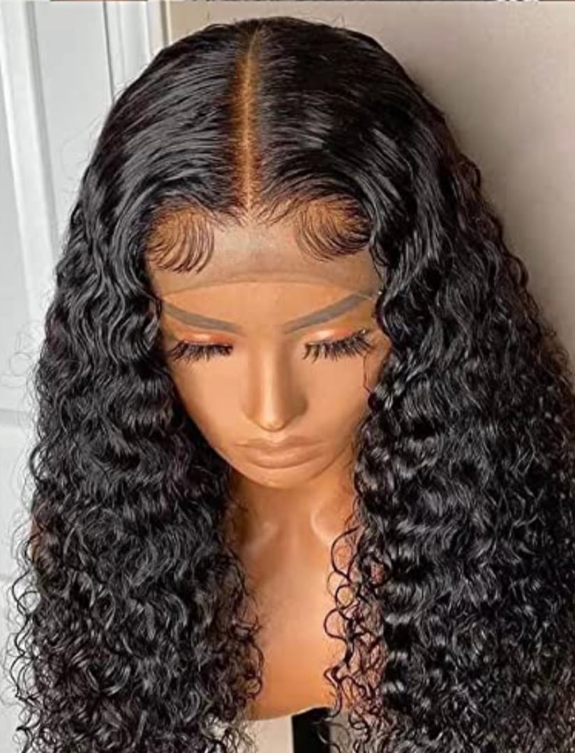 Image of Black curly wavy 20 inch 