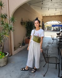 Image 2 of Vinyl Belt Bag | Avocado