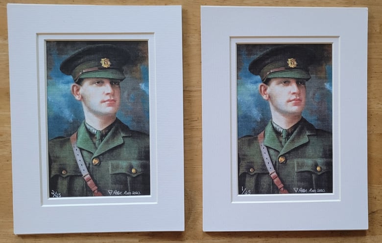 Image of Michael Collins small mounted artprint 