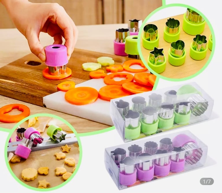 Fruit and Vegetable Cutters 12 pcs / set