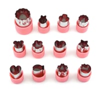 Image 4 of Fruit and Vegetable Cutters / Small Sandwich Cutters 12 pcs / set