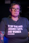 STOP VIOLENCE AGAINST GAYS AND WOMEN T-shirt (Anthracite)