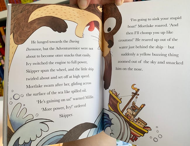 Otter Chaos original art: Otter Trouble