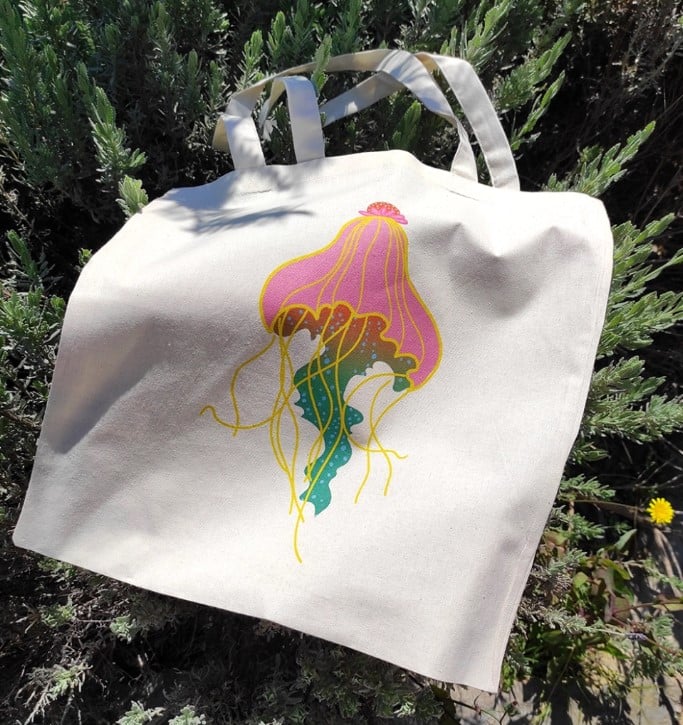 Jellyfish tote bag