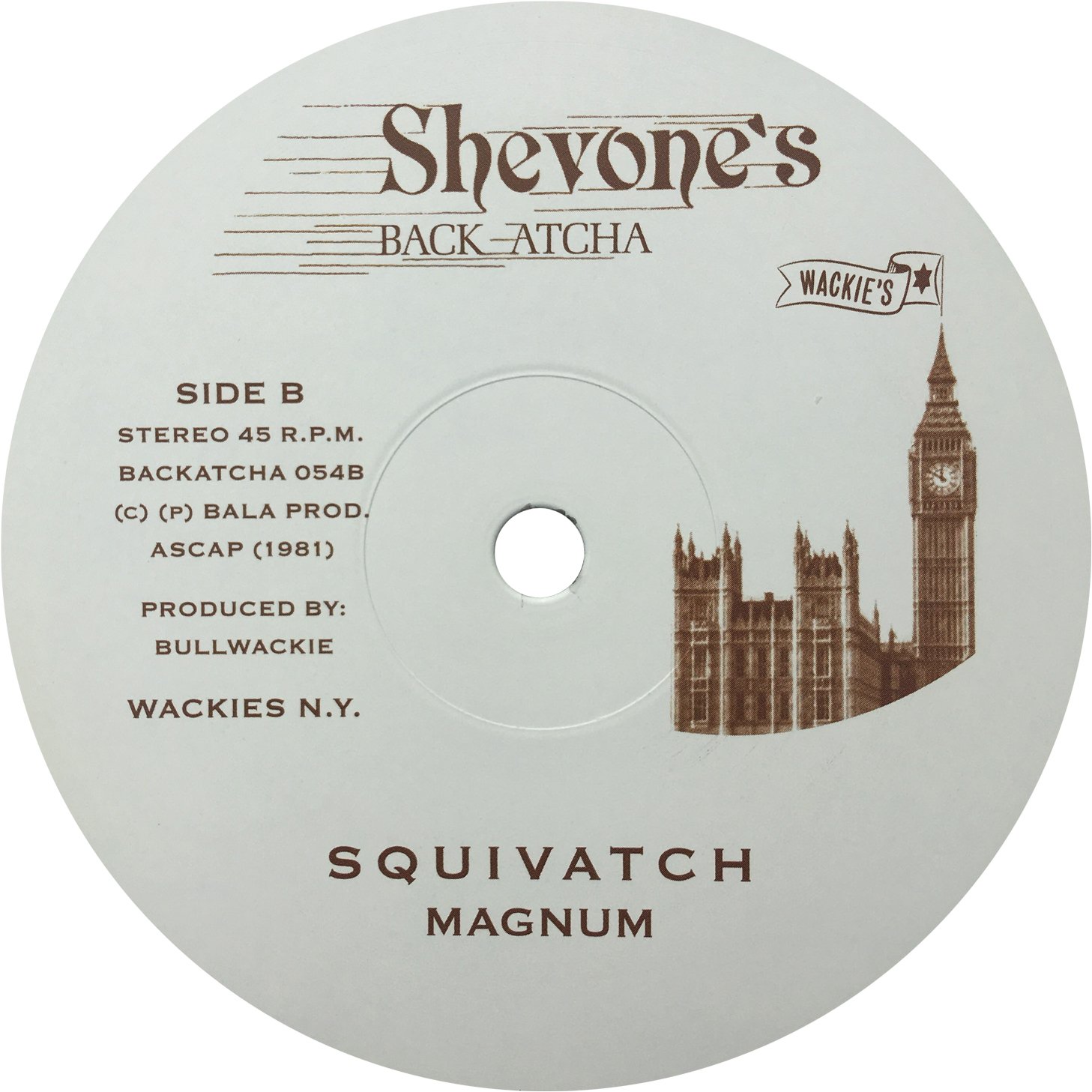 Image of WACKIES 12” Magnum - Squivatch / Golden Voice & Co - Mix Master. 