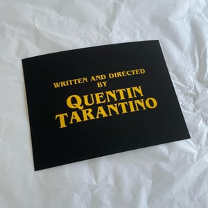 Directed by Quentin Tarantino Fine Art Print
