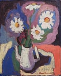 Hans Larsson (1910 – 1973)  ‘Flowers in White Jug, 1938’
