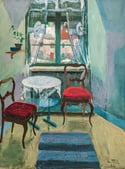 20th Century Swedish School ‘Interior with Red Chair’