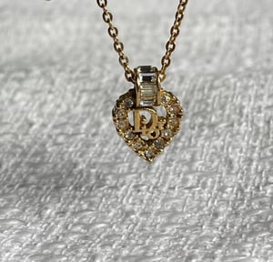 Image of 💕 NEW VINTAGE Auth Dior Heart Necklace 