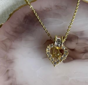 Image of NEW DROP ðŸŒž VINTAGE Auth Dior Heart Necklace 