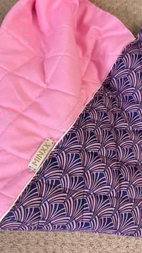 Image 4 of Navy and pink origami bento bag