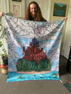 Isle of the Sky Lion 50x60 Wall Tapestry 