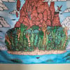 Isle of the Sky Lion 50x60 Wall Tapestry 
