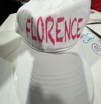 Image 1 of Woman’s white trucker hat