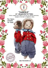 HAROLD THE HEDGEHOG 10 INCH SEWING PATTERN, WITH STEIFF FUR AND FULL INSTRUCTIONS UK MADE