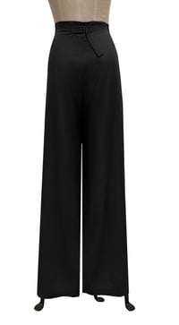 Image 2 of Gridiron Pants - Black Linen
