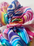 Rainbow  Swirls Scrunchie  Image 2
