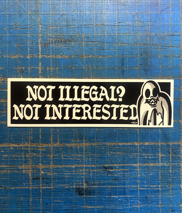 Image of Illegal Sticker