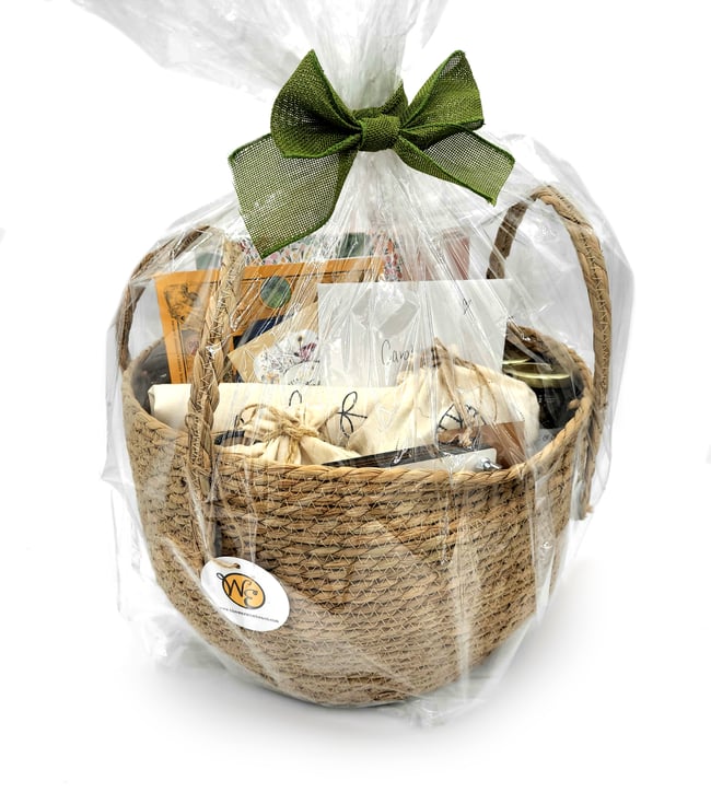 Want Items Arranged in a Gift Basket with Delivery (30 miles from 06250)?
