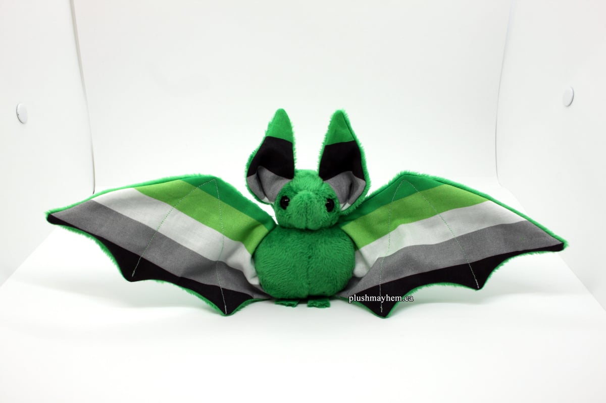Image of Aromantic Pride Bat - Made to Order