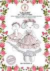LILLIAN the Lamb 22 inch sewing pattern, with full instructions designed in UK