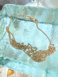 Image 2 of 14k solid gold diamond cable chain