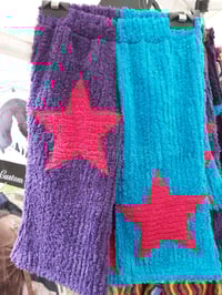Blue/purple kids chenille pants
