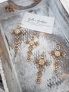 Gold Cross Earrings 