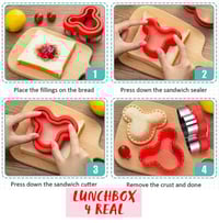 Image 3 of Sandwich Cutter and Sealer Sandwich Pocket Maker