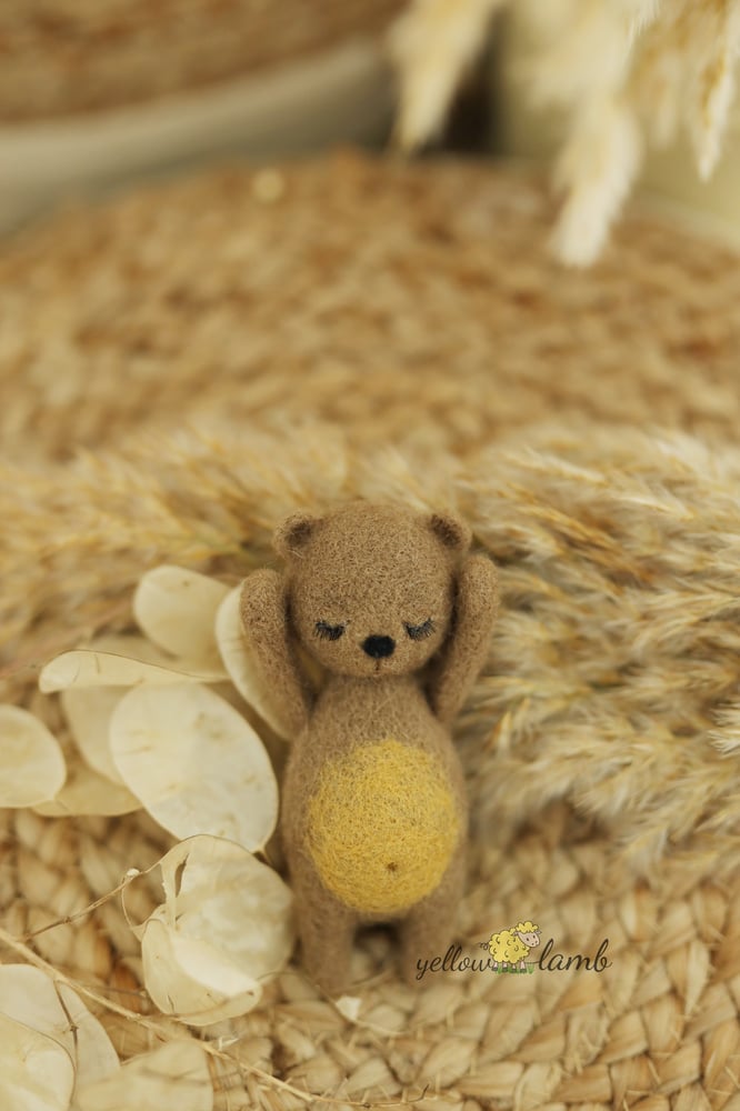 Image of « Albert, the felted bear - ready to ship »