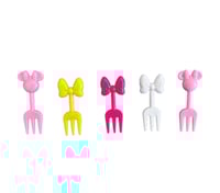 Image 2 of Minnie Fruit Forks / Food Picks