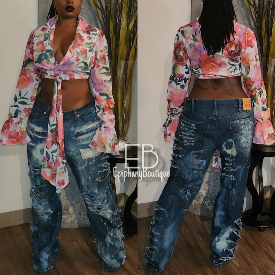 Image of The Mina Top & EB Custom Levi's #051: **SEPARATES**