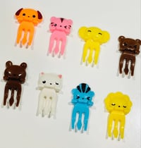 Image 4 of Big Awesome Animals Fruit Forks / Food Picks
