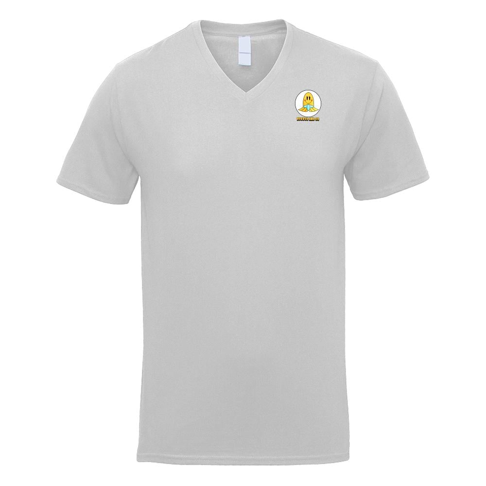 White V-Neck Unisex Baby Fish Juggling T-Shirts