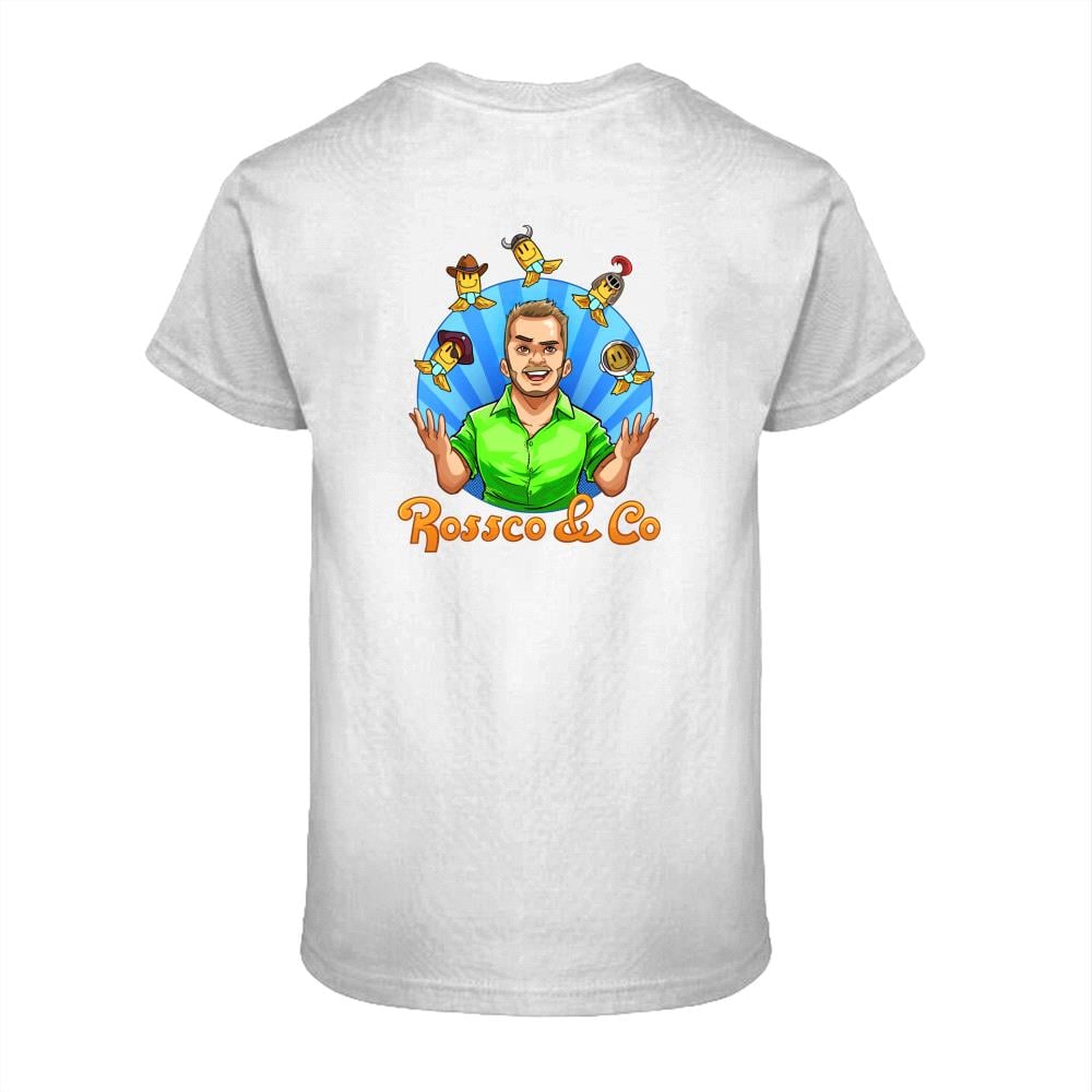 White V-Neck Unisex Baby Fish Juggling T-Shirts