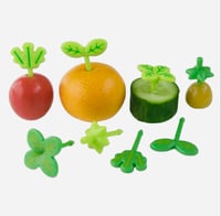 Image 1 of Plant Lovers’ Fruit Forks / Food Picks 8 pcs