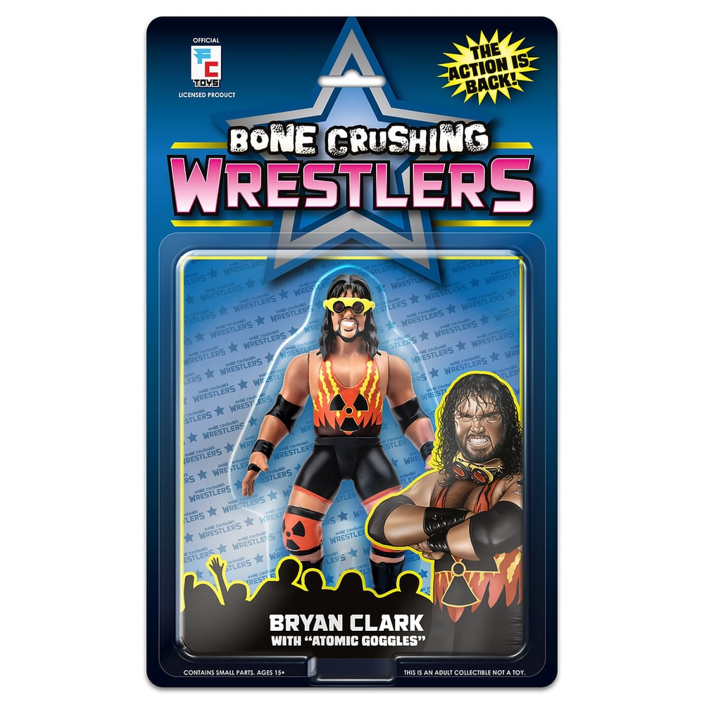 Image of **IN STOCK** BRYAN CLARK Bone Crushing Wrestlers Series 1 Figure by FC Toys