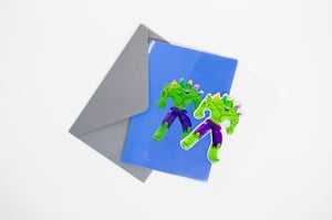 Jeff Koons - Hulk (Friends) Puffy Sticker Card