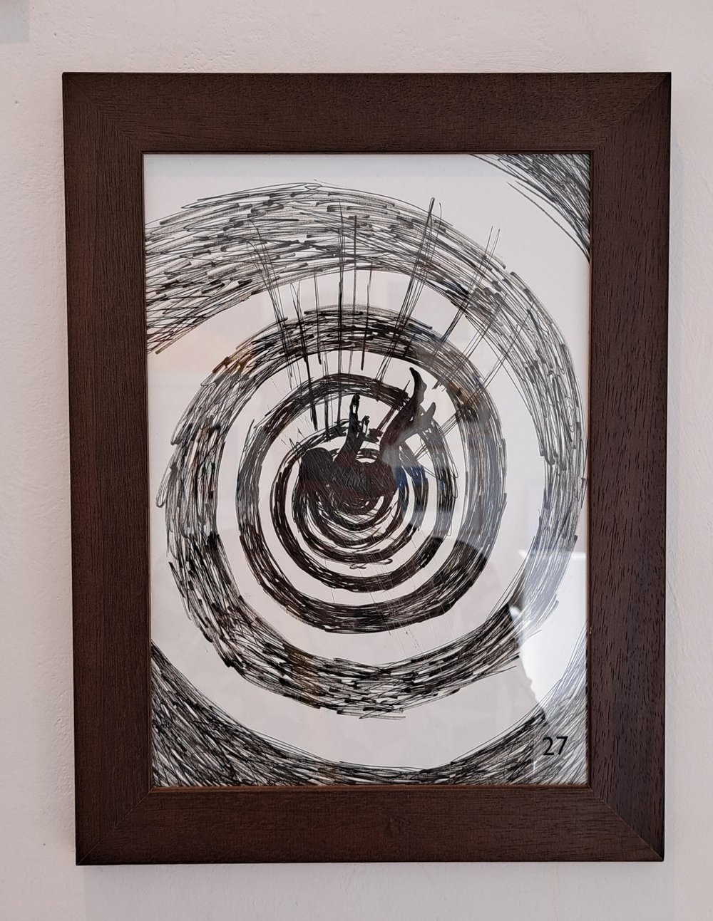 Long covid: framed drawing