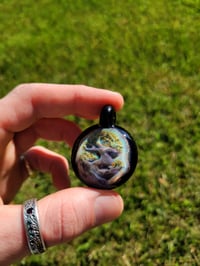 Image 3 of Bonsai pendant backed in galaxy..