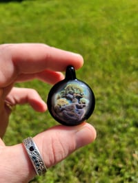 Image 2 of Bonsai tree pendant backed with galaxy....