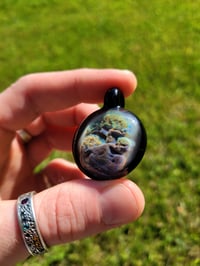 Image 3 of Bonsai tree pendant backed with galaxy....