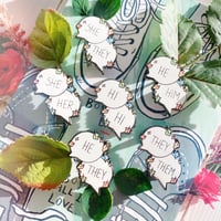 Image 2 of Heartstopper Pronoun Pins