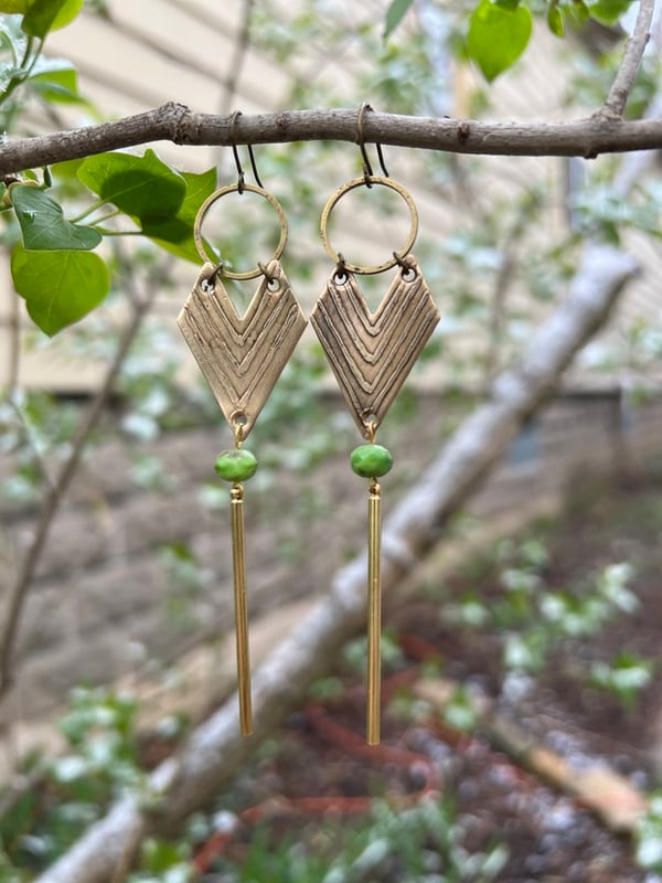 Image of Handmade Semi-Precious Stone Earrings