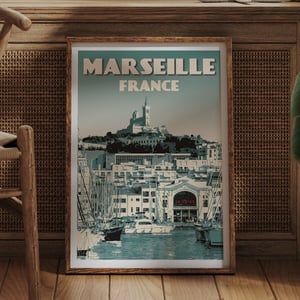 Image of Marseille Vintage Poster 